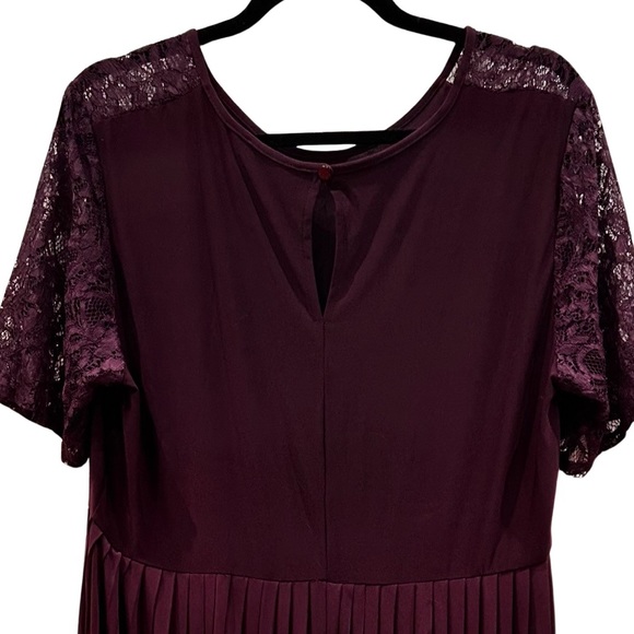 Women's ASOS Maternity Pleat and Lace Mini Dress Size 14 NWT - Picture 6 of 11